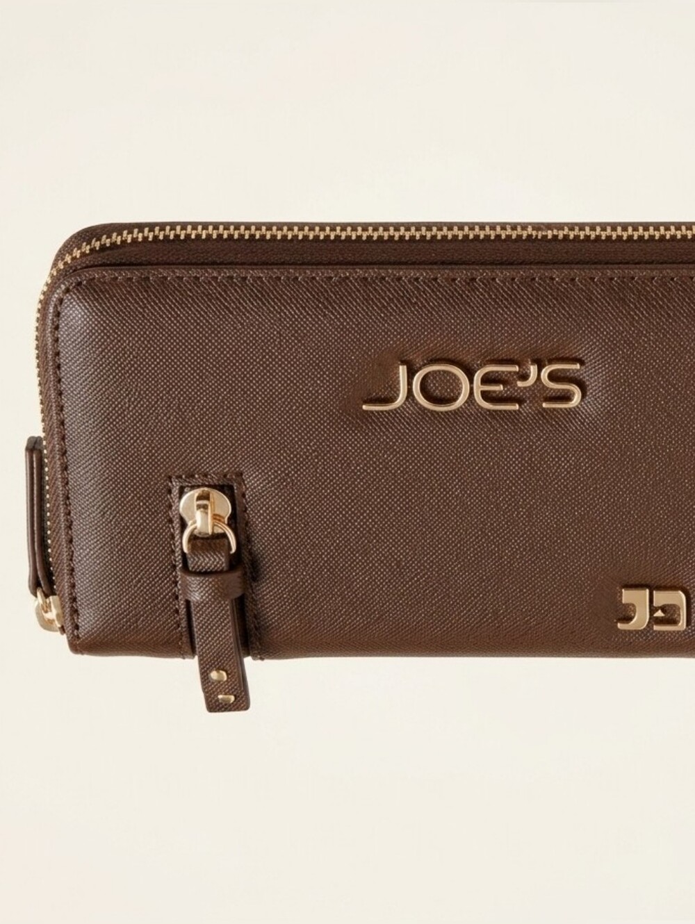 Joe's Jeans Women's Casanova Continental Zip Around Wallet Dark Brown